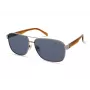 Óculos de sol retangulares KENNETH COLE MAN KC2987-6310V - Armação de acetato preta, lentes de policarbonato cinzentas fumadas, proteção UV400, 63/15/140 mm