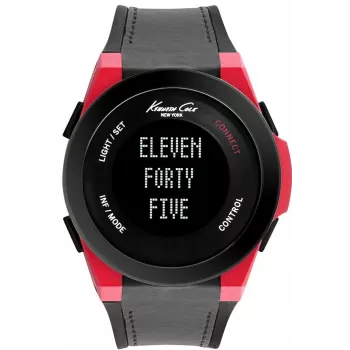 KENNETH COLE relógio de quartzo analógico homem 10022807 47mm preto aço inoxidável