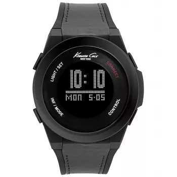 Relógio automático skeleton de homem KENNETH COLE 10022805 47mm pele preta