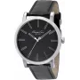 Relógio de homem KENNETH COLE IKC1997 analógico de quartzo aço inoxidável, 44 mm, mostrador preto, bracelete prateada