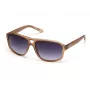 Óculos de sol de homem Kenneth Cole KC2986-5846B, retangulares - Havana/castanho - Lentes 58 mm - Proteção UV400
