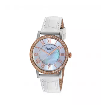 Relógio de mulher Kenneth Cole IKC2836 aço inoxidável prateado relógio de quartzo 35mm