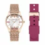 Relógio analógico de quartzo de mulher Kenneth Cole KCWLG2124002 34,5mm prateado malha de aço inoxidável