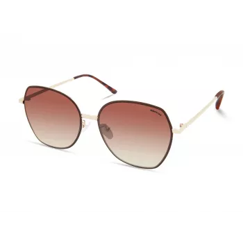 Óculos de sol de mulher KENNETH COLE KC2961-6132F armação Havana tartaruga, lentes castanhas degradê 61mm