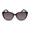 Óculos de sol de mulher KENNETH COLE KC2979-5501B - Armação retangular preta, lentes cinzentas fumadas, proteção UV400