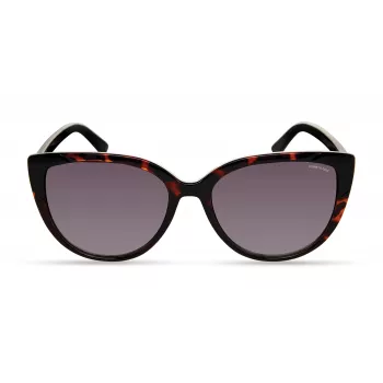 Óculos de sol de mulher KENNETH COLE KC2979-5501B - Armação retangular preta, lentes cinzentas fumadas, proteção UV400
