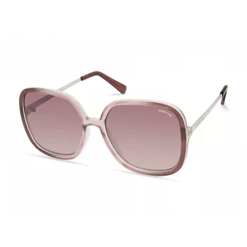 Óculos de sol de mulher Kenneth Cole KC2981-5678Z - Armação retangular em acetato com lentes cinzentas fumadas - 56/17/145 mm