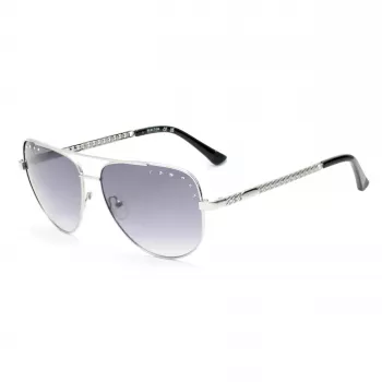 Óculos de sol de mulher KENNETH COLE RN00014-5911B armação retangular em acetato preto, lentes cinzentas degradê, 59/14/145 mm