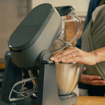 Kenwood KHC30.045GY 1000 W robot de cozinha com taça de 4,3 L, aço inoxidável, cinzento