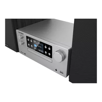 Micro sistema de áudio doméstico Kenwood M-925DAB-S 50 W prateado/preto