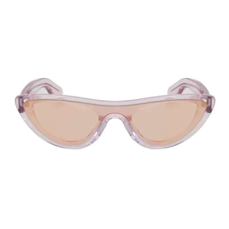 Óculos de sol de mulher KENZO KZ40007I-72Z cat eye ouro rosa brilhante castanho degradê