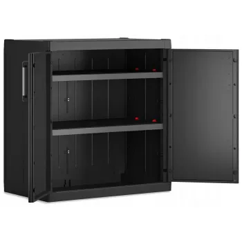 Keter Detroit XL Armário baixo 89x93x54 cm preto/cinzento
