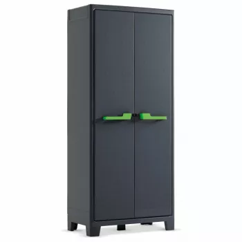 KETER Armário de jardim Moby impermeável 182x80x44cm cinzento/preto