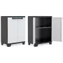 KETER LINEAR CABINET LOW 68x39x90cm preto/cinzento