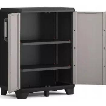 KETER LOW CABINET PRO 68x39x90cm preto/cinzento