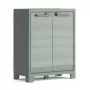 KETER Optima Wonder Armário baixo verde/bege - 1 prateleira ajustável, portas duplas, com fechadura, resistente às intempéries