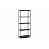 KETER estante de livros em plástico 5 prateleiras 80 x 40 x 187 cm cinzento/preto