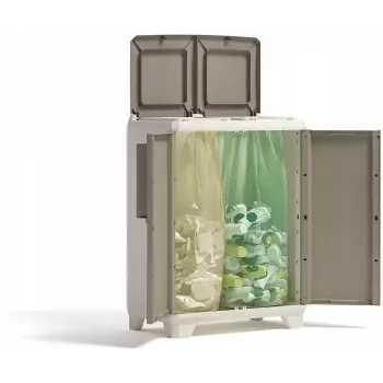 Contentor de separação de resíduos KETER Professional 25L verde lima