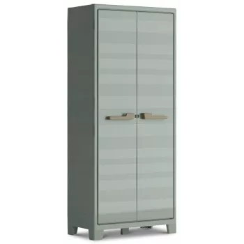 Armário Alto KETER Space Winner Verde/Cinzento 3 Prateleiras Ajustáveis com Fecho