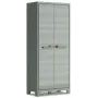 Armário Alto KETER Space Winner Verde/Cinzento 3 Prateleiras Ajustáveis com Fecho