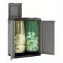 Caixa de jardim retangular de plástico Keter Split Basic 220 L cinzenta