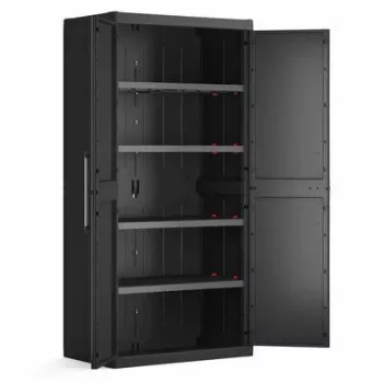 KETER WARDROBE DETROIT XL HIGH 89x182x54cm Preto/Cinzento