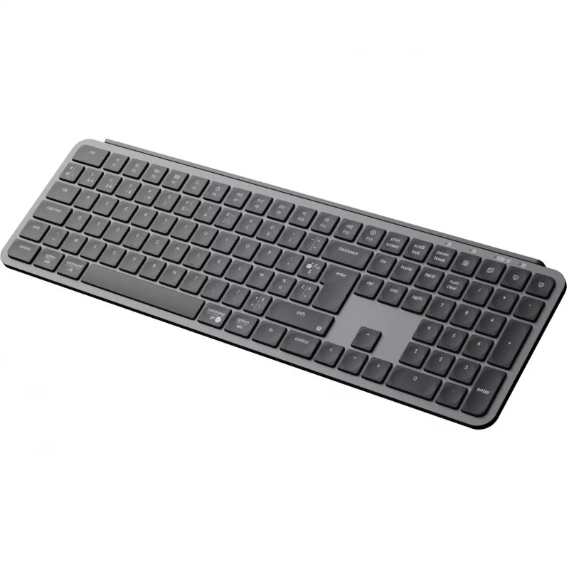 KEYCHRON B6 Pro teclado mecânico sem fios de perfil baixo (cinzento/preto, layout alemão, interruptor tesoura)