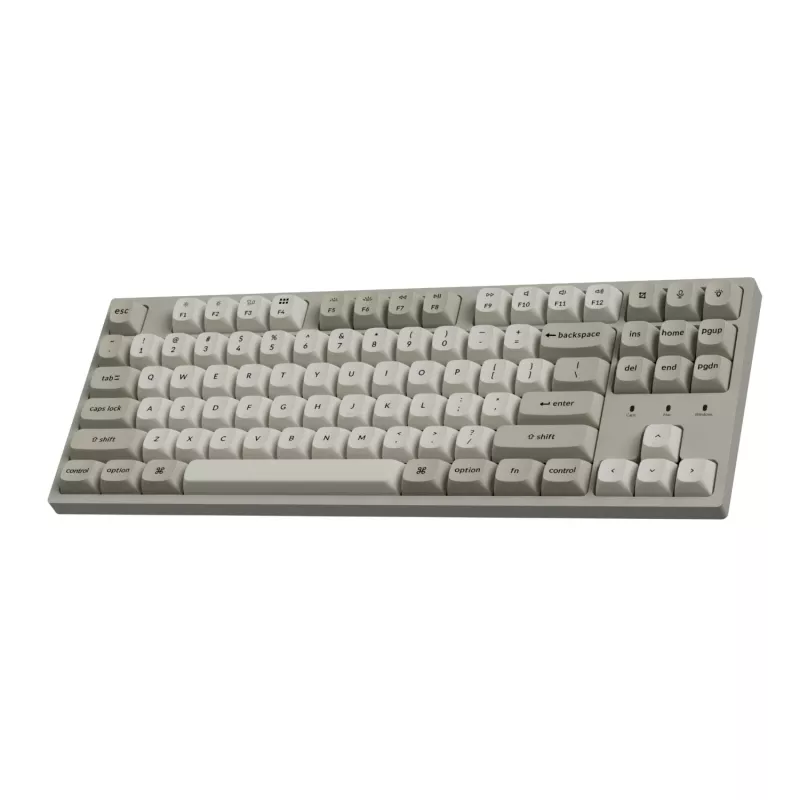 Teclado mecânico com fios Keychron C1 Pro 8K 80% Super Red Hot-swappable RGB