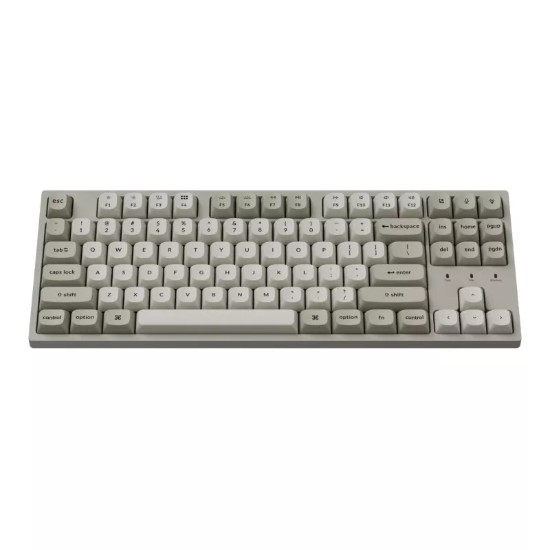 Teclado mecânico com fios Keychron C1 Pro 8K 80% Super Red Hot-swappable RGB