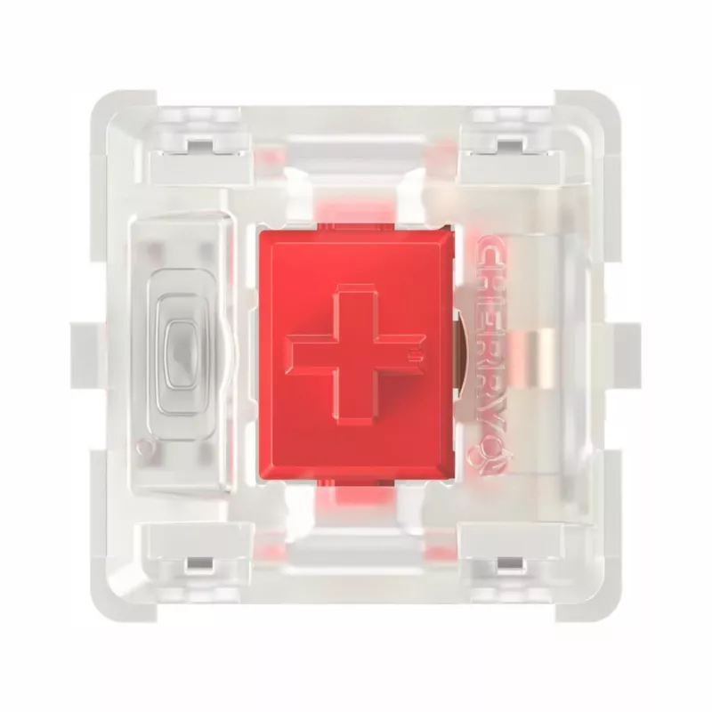 Conjunto de switches Keychron CHERRY MX2A Red RGB (pack de 35, linear, pré-lubrificado)