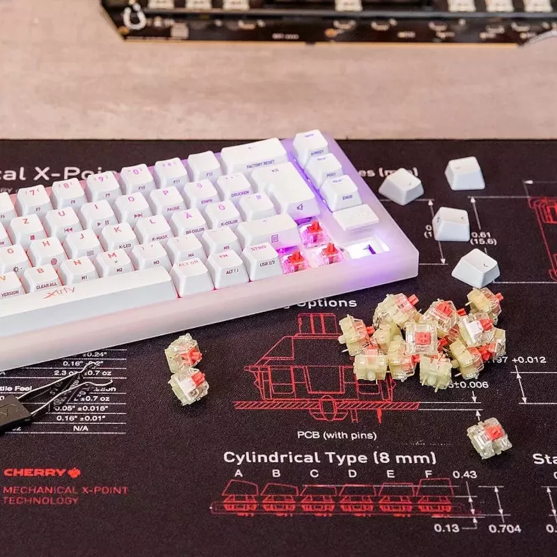 Conjunto de switches Keychron CHERRY MX2A Silent Red (pack de 35)