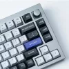 Keychron Double Shot KSA PBT Conjunto de keycaps, cinzento escuro/branco fumo