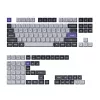 Conjunto de teclas Keychron Double Shot KSA PBT, dark grey/white smoke