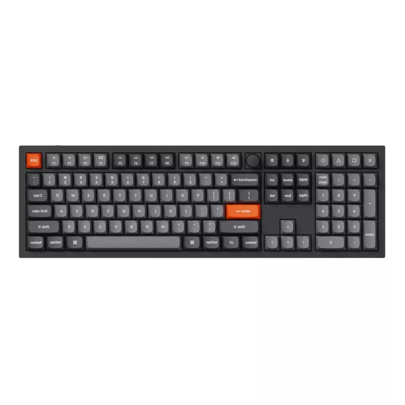 Keychron Conjunto de keycaps Double-Shot PBT OSA, cinzento