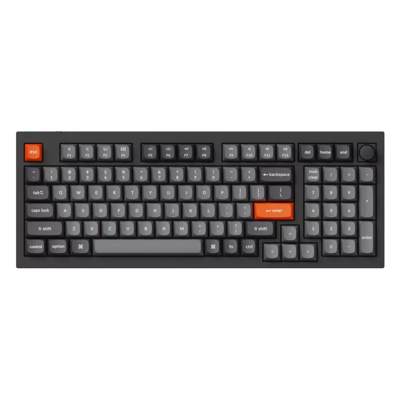 Keychron Conjunto de keycaps Double-Shot PBT OSA, cinzento