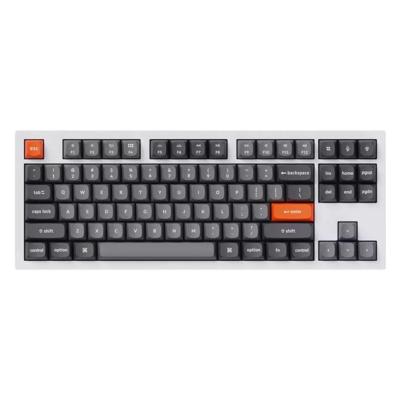 Keychron Conjunto de keycaps Double-Shot PBT OSA, cinzento