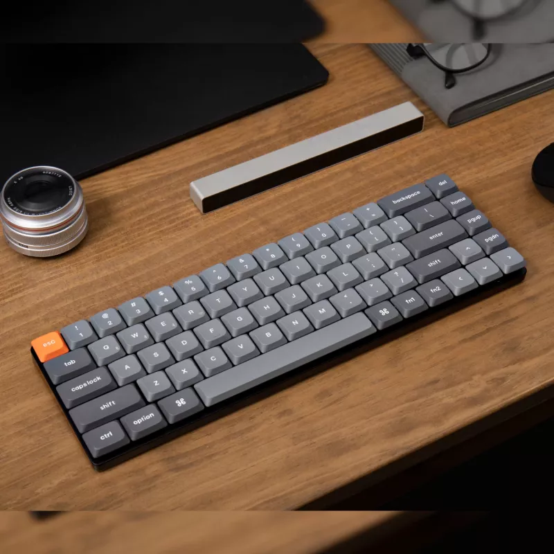 Teclado mecânico personalizado sem fios Keychron K7 Max QMK/VIA 65% | switches Brown