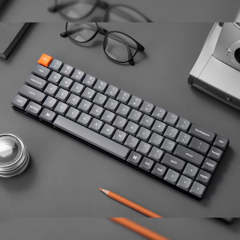 Teclado mecânico sem fios Keychron K7 Max QMK/VIA 65% | switches Red