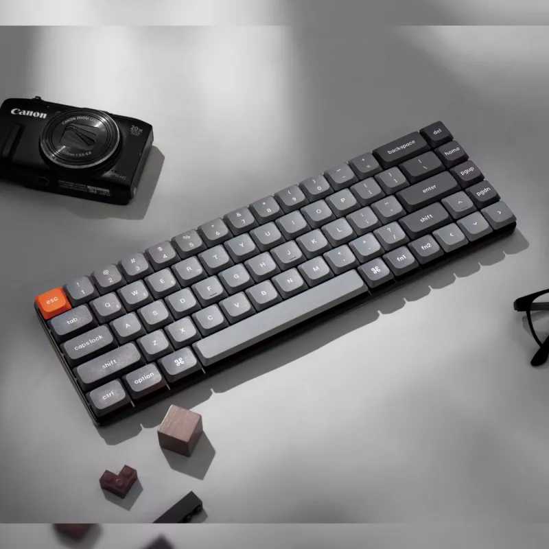 Teclado mecânico sem fios Keychron K7 Max QMK/VIA 65% | switches Red