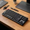 Teclado mecânico sem fios Keychron K8 QMK 80% TKL V2 com switches Red - preto