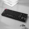 Teclado mecânico sem fios Keychron K8 QMK 80% TKL V2 com switches Red - preto