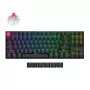 Teclado mecânico sem fios Keychron K8 QMK 80% TKL V2 com switches Red - preto