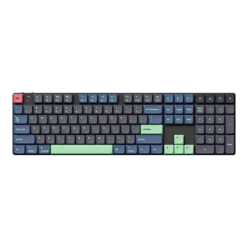 Conjunto completo de teclas Keychron Low Profile Dye-Sub PBT LSA – Hacker Edition (133 teclas, PBT, perfil baixo)