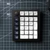 Teclado numérico personalizado sem fios Keychron Q0 Max QMK Gateron Jupiter Banana RGB carcaça branca