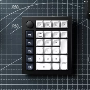 Teclado numérico personalizado sem fios Keychron Q0 Max QMK Gateron Jupiter Banana RGB carcaça branca