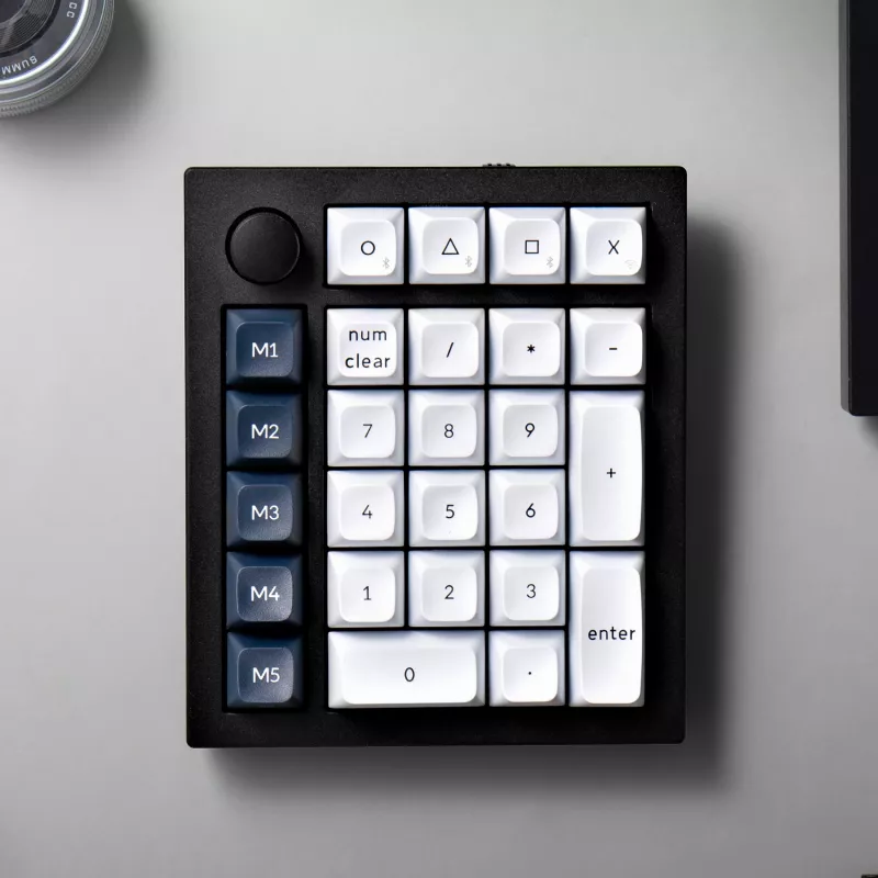 Teclado numérico personalizado sem fios Keychron Q0 Max QMK Gateron Jupiter Banana RGB carcaça branca