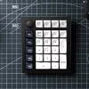 Teclado numérico personalizado sem fios Keychron Q0 Max QMK Gateron Jupiter Red RGB carbono preto
