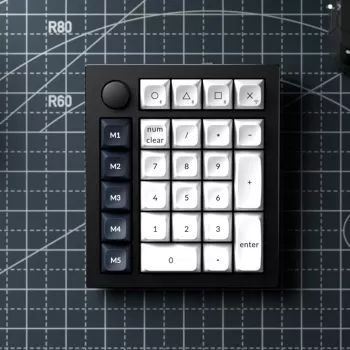Teclado numérico personalizado sem fios Keychron Q0 Max QMK Gateron Jupiter Red RGB carbono preto