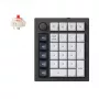 Teclado numérico personalizado sem fios Keychron Q0 Max QMK Gateron Jupiter Red RGB carbono preto