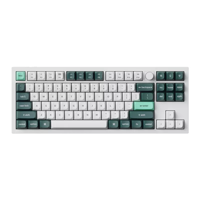 Keychron Q3 HE QMK 80% teclado mecânico personalizado sem fios (Nebula Switch) - Shell White